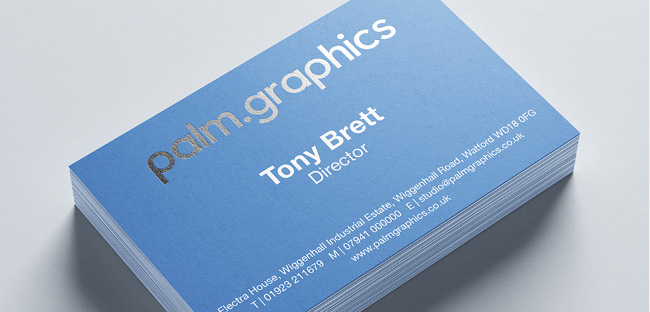 Metallic Foil Business Card